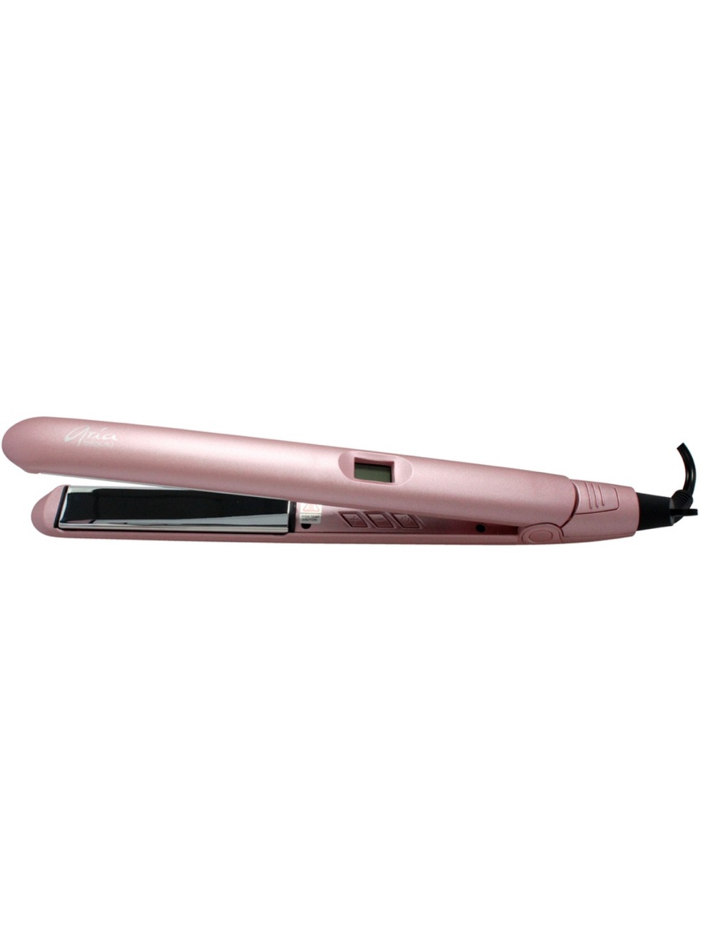 Digital Hair Straightener- Rose Gold by Aria Beauty 1 Inch Flat Iron
